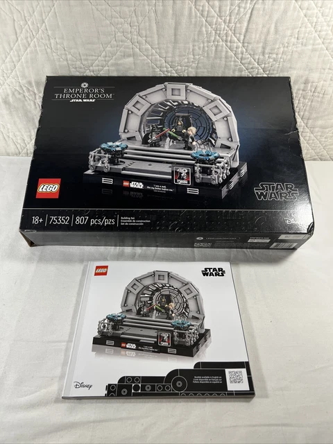 EMPTY LEGO Star Wars: Emperor's Throne Room Diorama 75352 BOX AND MANUAL ONLY