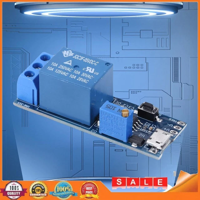 Conduction Relay Module 5V-30V Timing Relay Shield Board Electronic Components