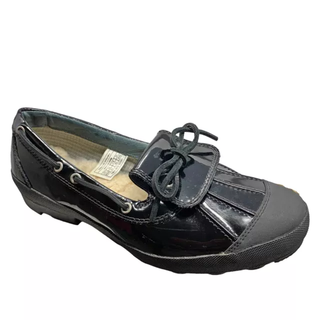 UGG AUSTRALIA ASHDALE Patent Leather Sheepskin Insole Duck Shoes Womens Size 10 29.99 PicClick