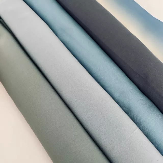 Liner Bundle #LB Blue 6x35 Vintage Silk Scraps Japanese Kimono Fabric Stash