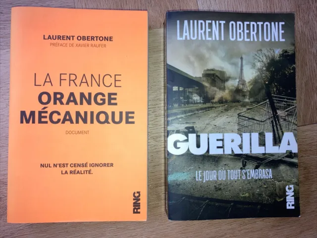 Lot de 2 ouvrage de Laurent Obertone: La France Orange Mécanique