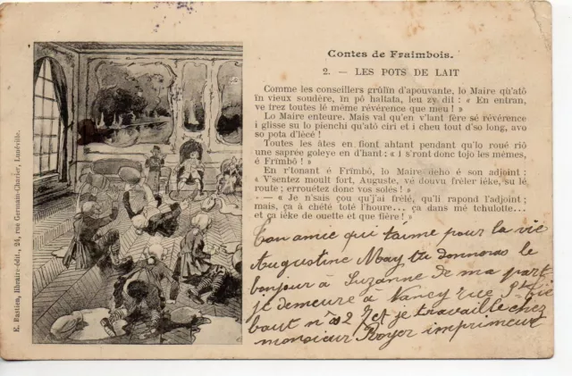 FRAIMBOIS - Meurthe et Moselle - CPA 54 - the TALES Les pots de lait 2