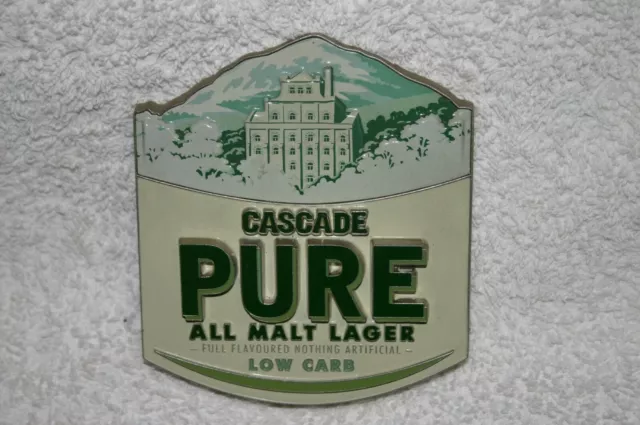 Cascade.  "Pure Malt Lager" Beer Badge/Tap/Top/Decal