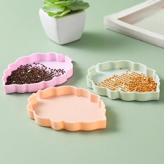 Plateaux De Rangement Pour Peinture Diamant - Lot De 6 Plateaux Plastique Blanc - Organisateur Perles DIY