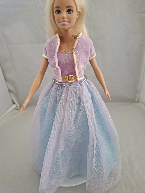 princess polly baby blue dress Barbie Fashion Doll in Retro Purple Dress Inspired by '90s Totally Hair  (JKB58)