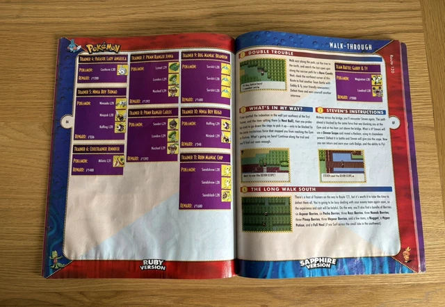 POKÉMON RUBY & Sapphire Official Prima Strategy Guide Walkthrough Book ...