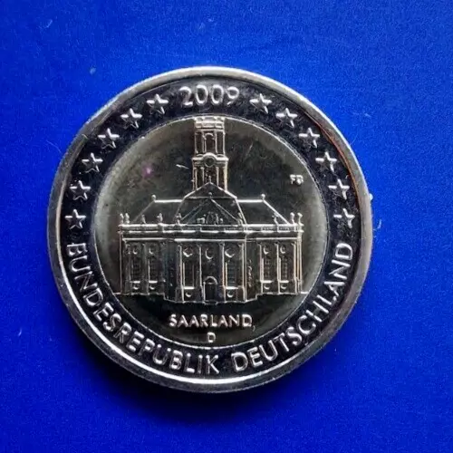 2 Euro 2009 Deutschland   Ludwigskirche im Saarland  neu