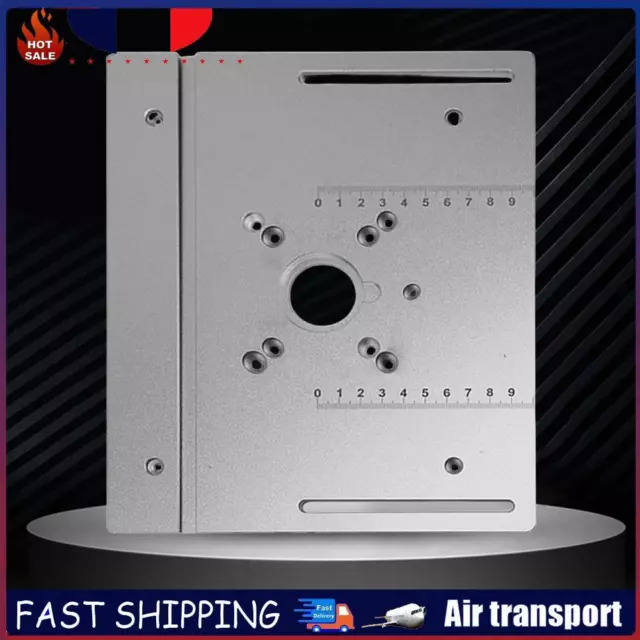 Router Table Insert Plate Trimming Engraving Table Aluminum Alloy (StyleA) FR