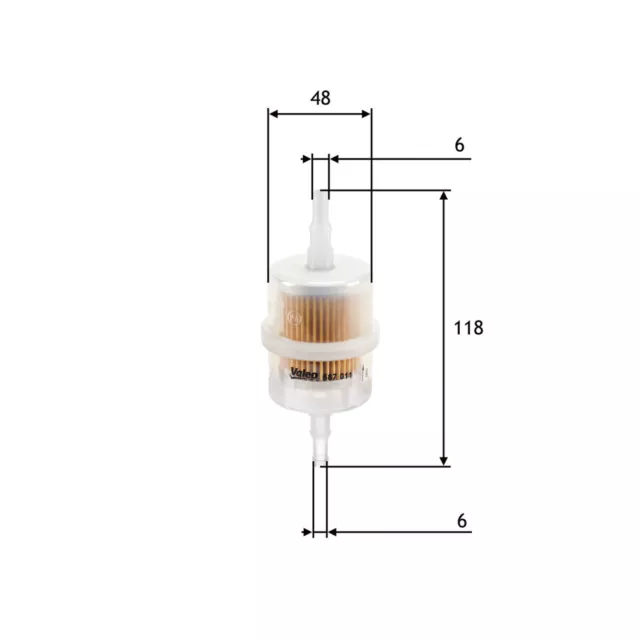 VALEO Kraftstofffilter Spritfilter Kraftstoffilter 587011