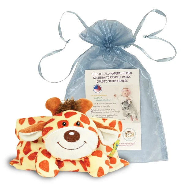 Alivio de cólicos y gases Happi Tummi para bebés y bebés - Envoltura abdominal caliente para