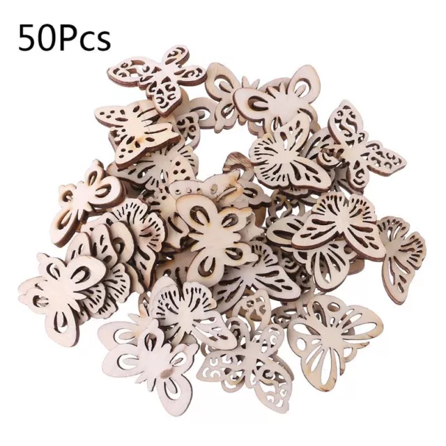50 Pcs/Set Natural for Butterfly Slices Embellishments