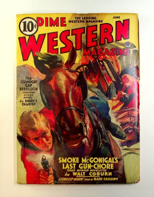 Dime Western Magazine Pulp Jun 1940 Vol. 27 #2 FN
