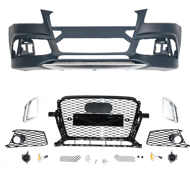 Grille Centrale Carbone Avant Pour Audi RSQ8 / RS Q8 (à Partir De 2020) - Fibre De Carbone 3K Brillant - Neuf