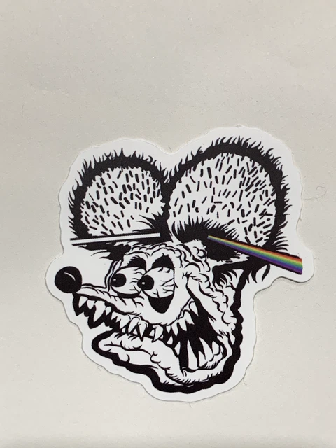 Rat Fink Pink Floyd ~ Theme Sticker - 10 sticker random pack Big Daddy Ed Roth Rat Fink Pink Floyd ~ Theme Sticker - 10 sticker random pack Big Daddy Ed Roth