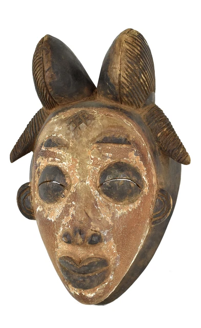 Punu Maiden Spirit Mask Mukudji White Gabon African Art
