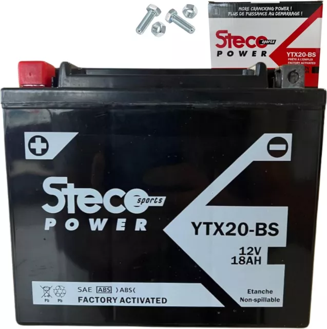 STECO POWER YTX20L-BS Batterie moto AGM sans entretien 12V 18Ah *NEUF*