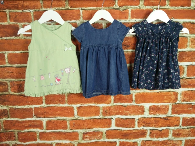 Baby Girl Bundle Age 3-6 Months Next White Co Etc Dress Summer Denim Flower 68Cm