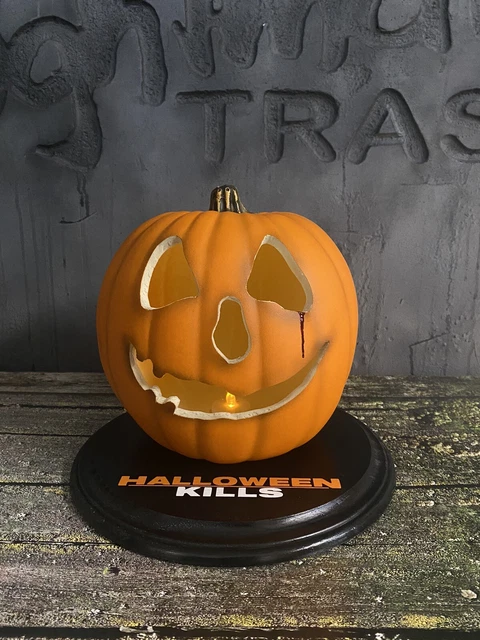 Halloween Kills Michael Myers HKills Light Up Pumpkin Horror Movie Prop