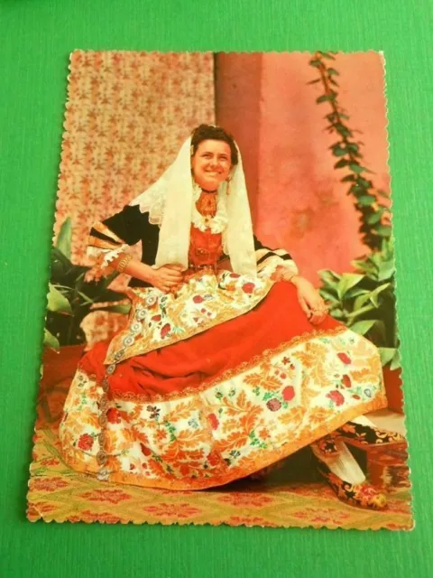 Cartolina Costumi Sardi - Quartu Sant'Elena 1957.