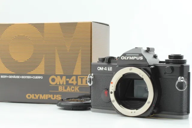 "NEAR MINT+++ w/ Box" Olympus OM-4 Ti Black 35mm SLR Film Camera Body From JAPAN