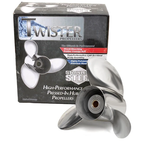 Michigan Wheel Twister Boat Propeller 163146 | RH 13 7/8 x 23P Stainless Michigan Wheel Twister Boat Propeller 163146 | RH 13 7/8 x 23P Stainless