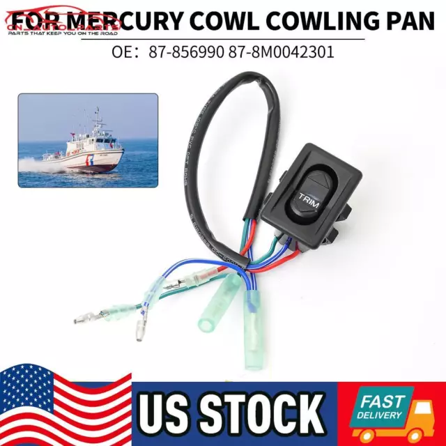 Trim Tilt Switch For 87-856990 896620 87-8M0042301 Mercury Cowl Cowling Pan