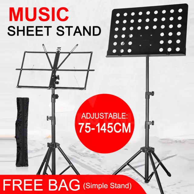 Adjustable Pro Music Sheet Conductor Stand Stage Holder Mount Tripod Folding