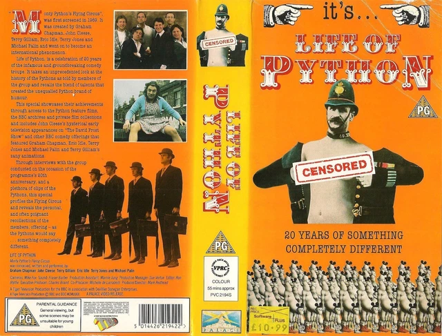 LIFE OF PYTHON [VHS] [VHS Tape] £24.99 - PicClick UK