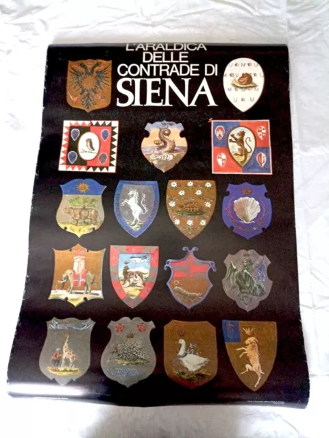 POSTER - L'araldica delle contrade di Siena (cm 69x100)