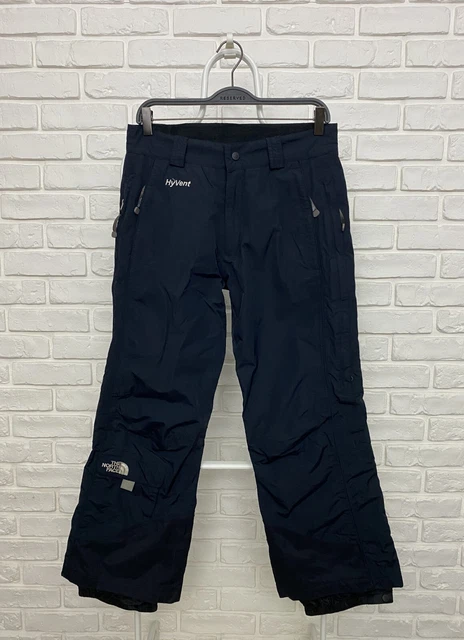Vintage Women's The North Face HyVent Ski Pants Trousers Black Size S Snowboard