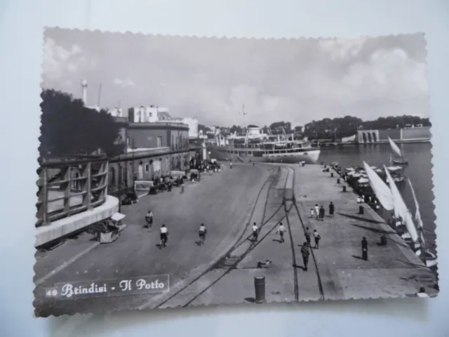 Cartolina Viaggiata "BRINDISI Il Porto" 1956