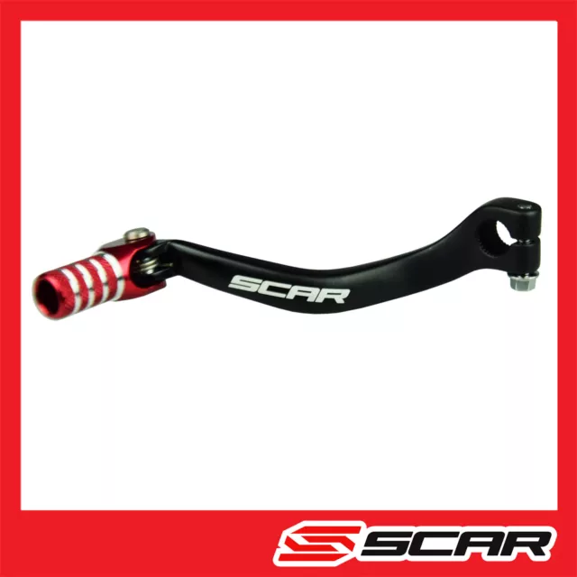 Selecteur De Vitesse Honda Cr250 Cr 250 Anodise Noir Rouge Scar