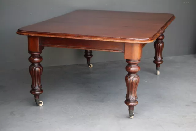 Antique Colonial Australian solid cedar dining table Regency carved legs 1845