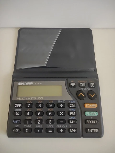 VINTAGE SHARP EL-6073 Memo Master 100 Electronic Organizer 1990s