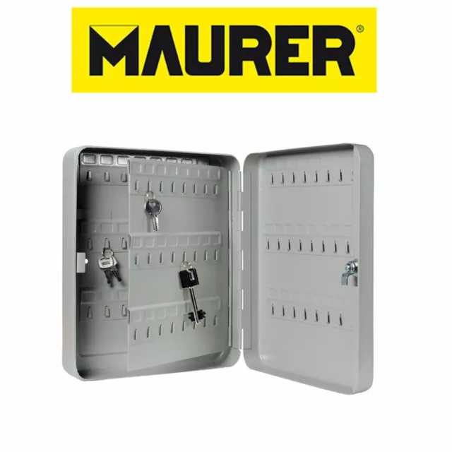 Bacheca Chiavi In Alluminio Per 24 Chiavi - 29x4x37 Cm Con Pannello Plexiglass - Foto 8