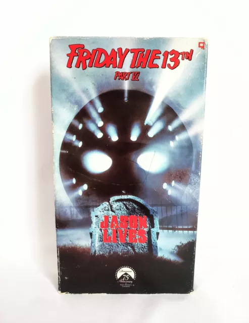 Friday the 13th Part VI 6 Jason Lives VHS Video 1987 Horror Movie Paramount