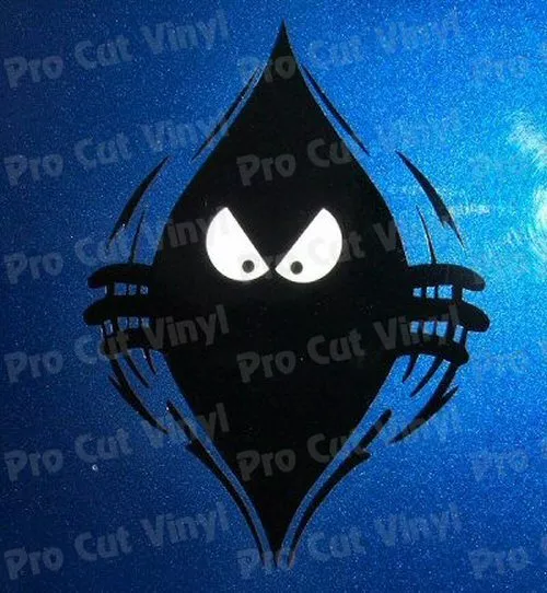 Evil Monster Small to Large Peeping Peek a Boo Funny Car Van Stickers Decals d2