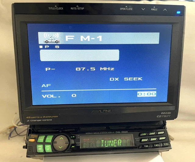 Alpine Cva-1003R Media Station Schermo Din Singolo Da 6,5 Pollici