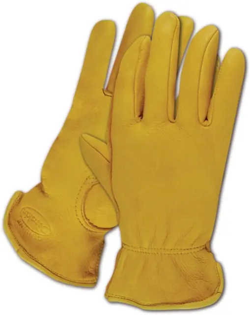 TB1640ET-XL Men'S Pro Grade Collection Premium Grain Deerskin Gloves, Gold Color