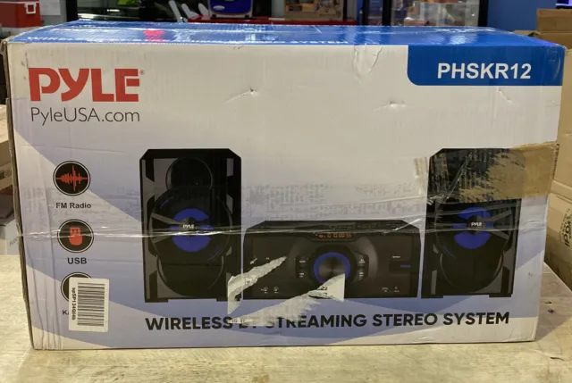 Pyle 3 Pcs. Wireless BT Streaming Stereo System -Mini System w/ Remote Control