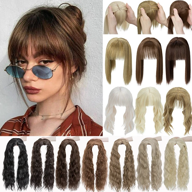 Secret Volume Hair Topper - Golden Blonde Clip-In Synthetic Wig By Daisy Fuentes 7 thumbnail image