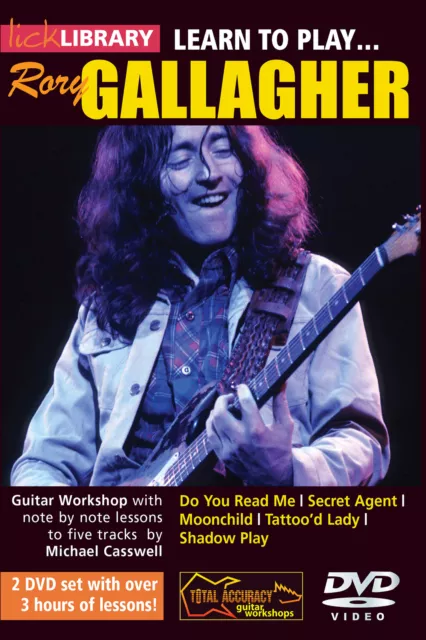 LICK LIBRARY Learn To Play Rory Gallagher Secret Agent TUTOR LESSON GUITAR DVD