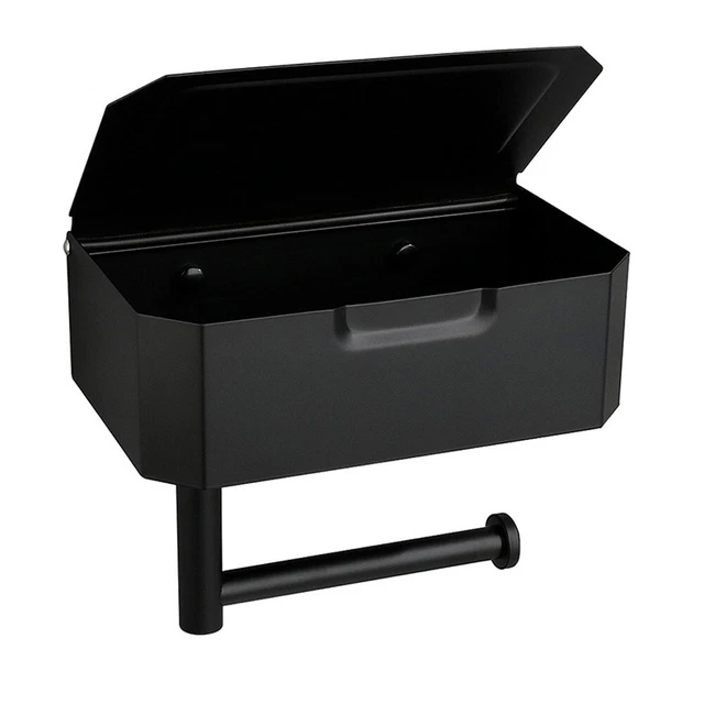 Robusto supporto asciugamani 1 pz. 13,5 x 7,8 x 21,8 supporto carta igienica superiore cl