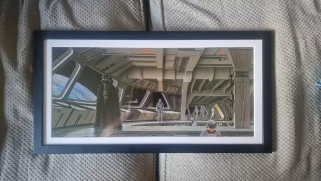 FRAMED Vintage Star Wars Darth Vader Ralph McQuarrie Portfolio Original Print