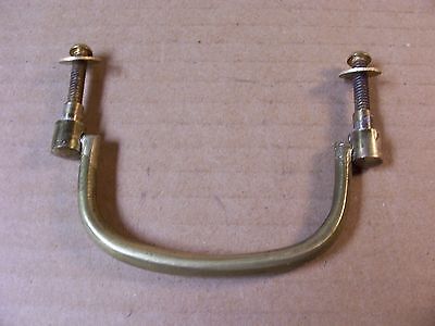 Vintage Solid Brass Drawer Pull / Handle
