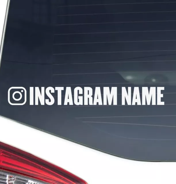 Instagram Sticker Your Handle Custom Social Media Personalised Business Decal 1x