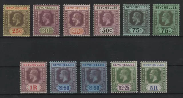 Seychelles King Georg V 1917-1922 unused included Plate I and II