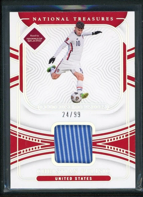 2022 Christian Pulisic 24/99 Jersey Panini National Treasures