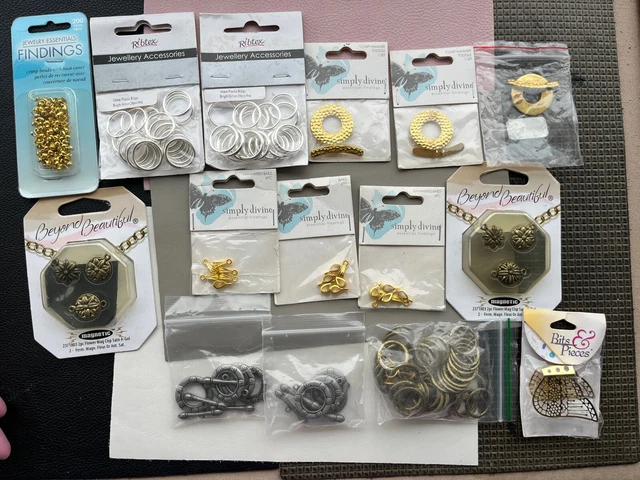 Hallazgos de joyería a granel oro plata bronce broches fianzas magnético