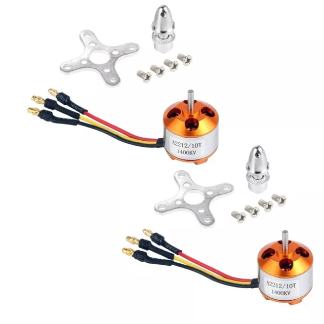 2 pz 2212 1400 KV motore spalmabile esterno brushless con supporto 10T per RC-5758